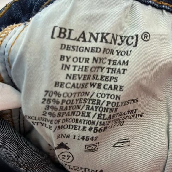 BLANKNYC Floral Embroidered Skinny Jeans size 27 - Picture 11 of 11
